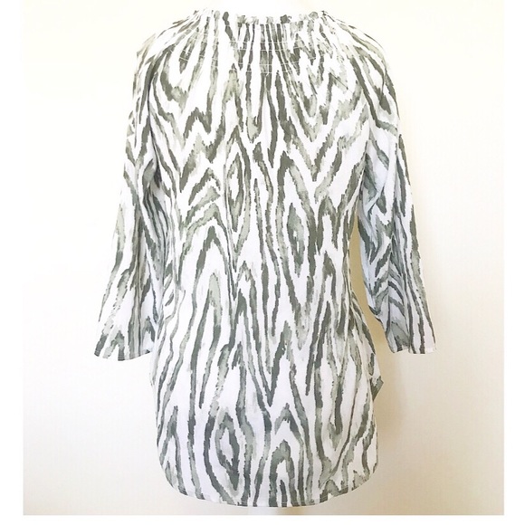 Chico’s zebra print tunic size 0 (small) - Picture 2 of 5